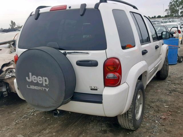 1J4GK58K14W189265 - 2004 JEEP LIBERTY LI WHITE photo 4