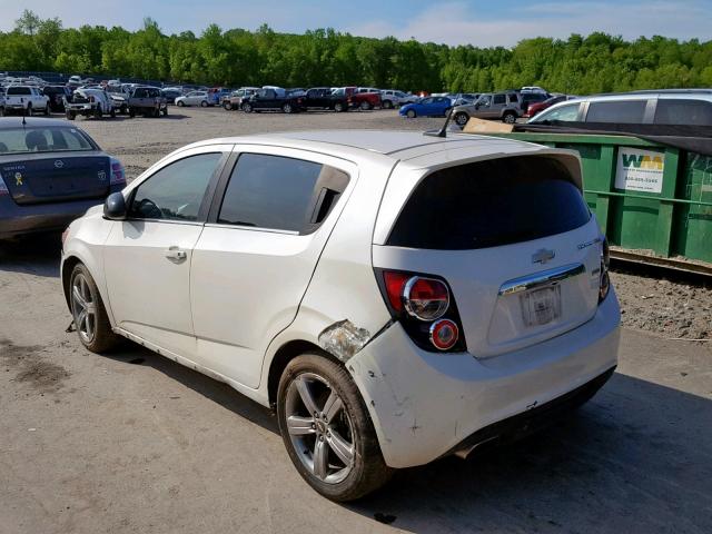 1G1JG6SB1E4143274 - 2014 CHEVROLET SONIC RS WHITE photo 3