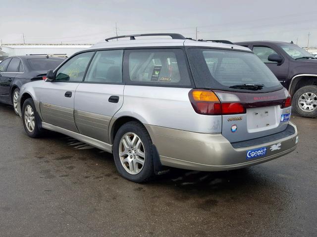 4S3BH675637617503 - 2003 SUBARU LEGACY OUT SILVER photo 3