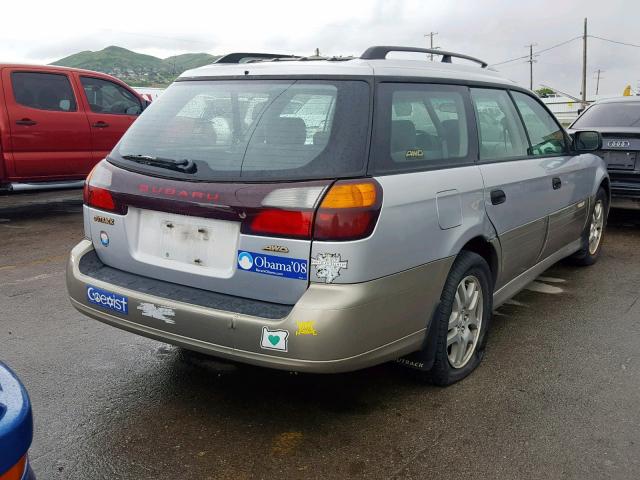 4S3BH675637617503 - 2003 SUBARU LEGACY OUT SILVER photo 4