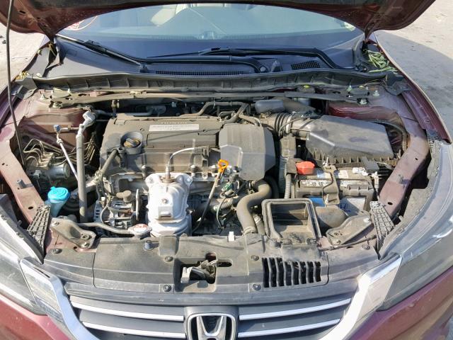 1HGCR2F86DA056781 - 2013 HONDA ACCORD EXL MAROON photo 7