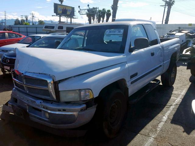 3B7KC23662M302226 - 2002 DODGE RAM 2500 WHITE photo 2