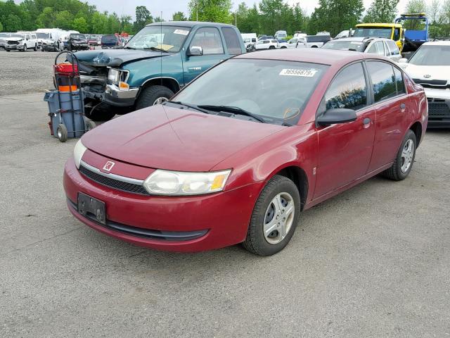 1G8AF52F84Z146188 - 2004 SATURN ION LEVEL RED photo 2