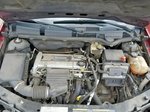 1G8AF52F84Z146188 - 2004 SATURN ION LEVEL RED photo 7