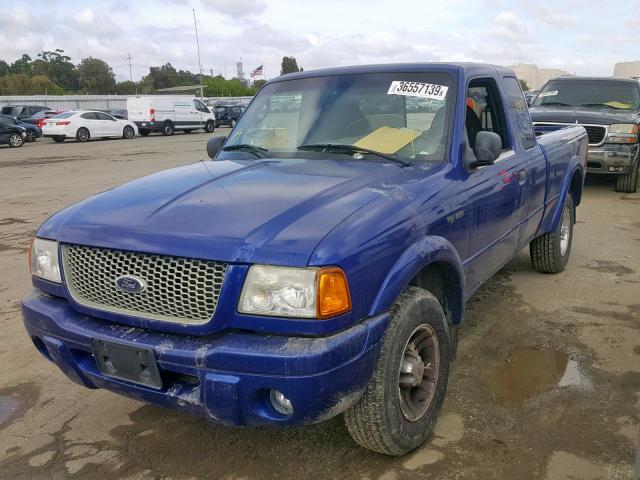 1FTYR44V23PA49119 - 2003 FORD RANGER SUP BLUE photo 2