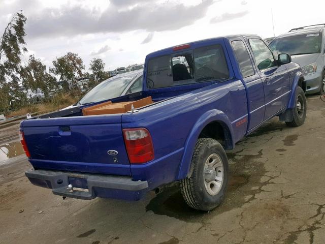 1FTYR44V23PA49119 - 2003 FORD RANGER SUP BLUE photo 4