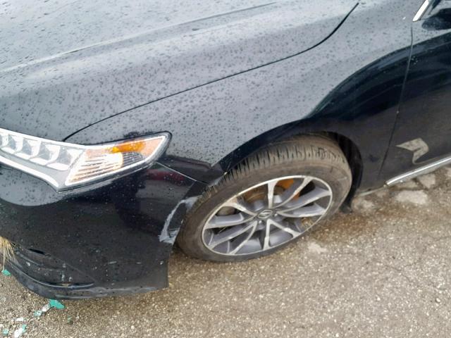 19UUB3F56GA000395 - 2016 ACURA TLX TECH BURGUNDY photo 9