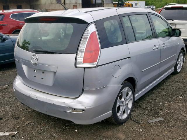 JM1CR29L690331707 - 2009 MAZDA 5 SILVER photo 4