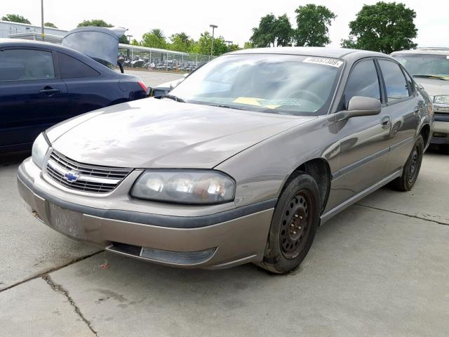 2G1WH55K729387142 - 2002 CHEVROLET IMPALA LS BROWN photo 2