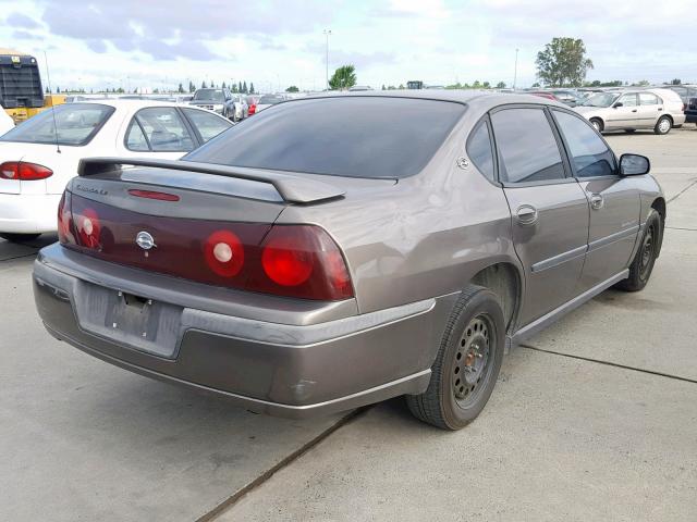 2G1WH55K729387142 - 2002 CHEVROLET IMPALA LS BROWN photo 4