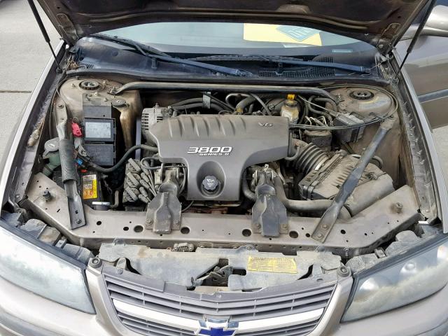 2G1WH55K729387142 - 2002 CHEVROLET IMPALA LS BROWN photo 7