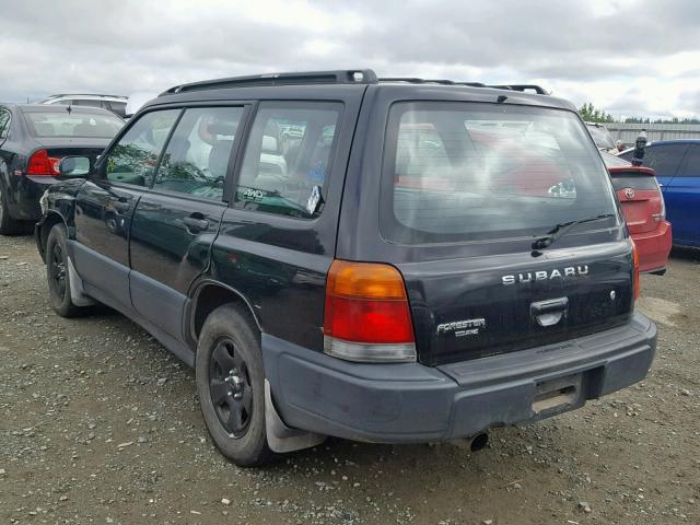 JF1SF6352WG769896 - 1998 SUBARU FORESTER L BLACK photo 3