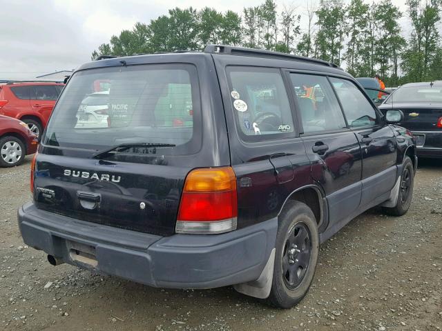 JF1SF6352WG769896 - 1998 SUBARU FORESTER L BLACK photo 4