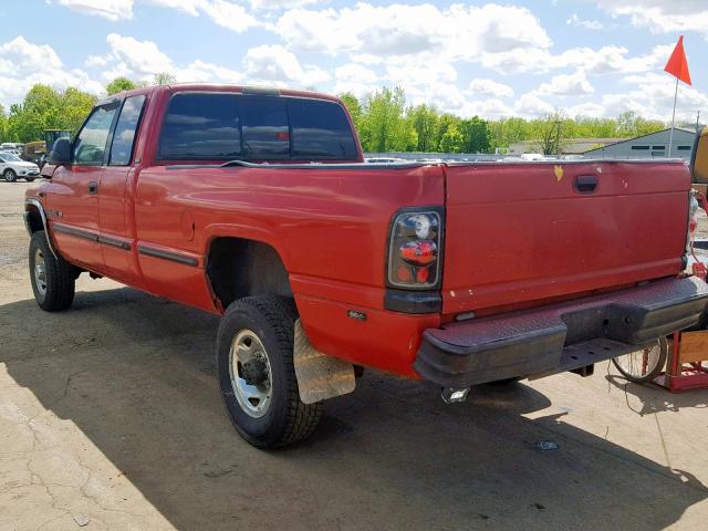 3B7KF23Z9XG186804 - 1999 DODGE RAM 2500 RED photo 3