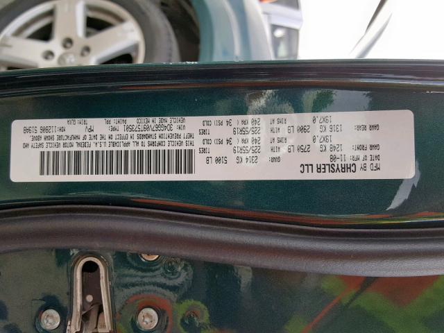 3D4GG67V09T573501 - 2009 DODGE JOURNEY R/ GREEN photo 10