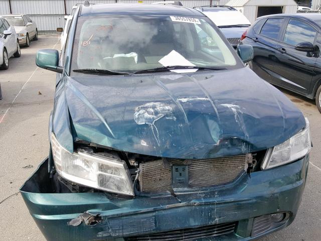 3D4GG67V09T573501 - 2009 DODGE JOURNEY R/ GREEN photo 9