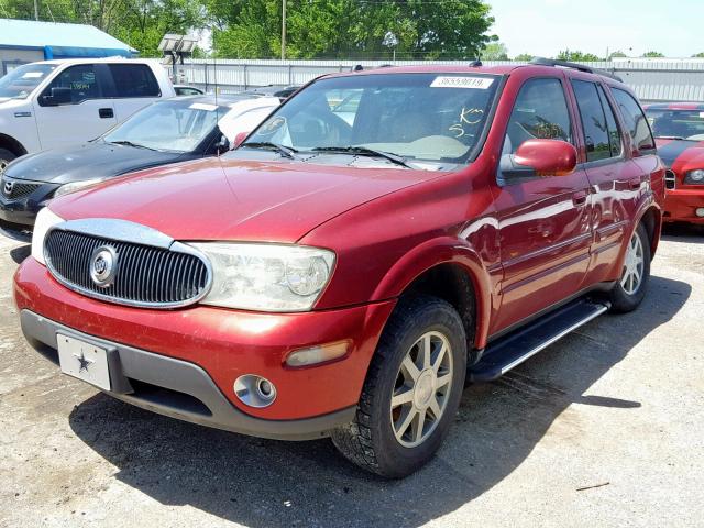 5GADT13S952204529 - 2005 BUICK RAINIER CX RED photo 2