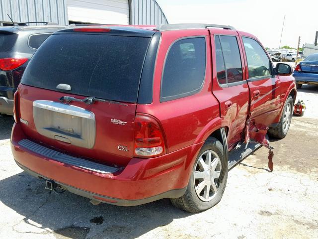 5GADT13S952204529 - 2005 BUICK RAINIER CX RED photo 4