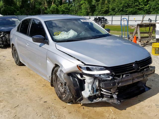 3VW2K7AJ5EM248376 - 2014 VOLKSWAGEN JETTA BASE SILVER photo 1