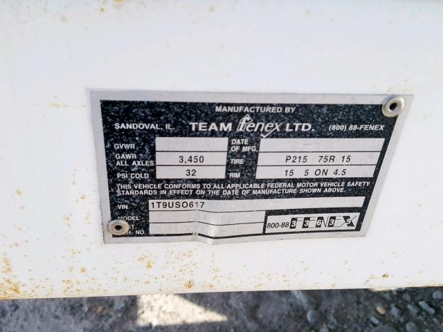 1T9US0617WS054977 - 1999 TFNX GENERATOR WHITE photo 10