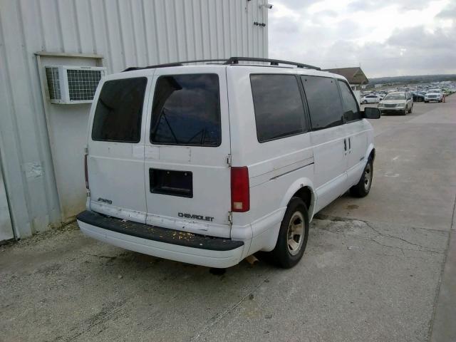 1GNDM19W01B134877 - 2001 CHEVROLET ASTRO WHITE photo 4