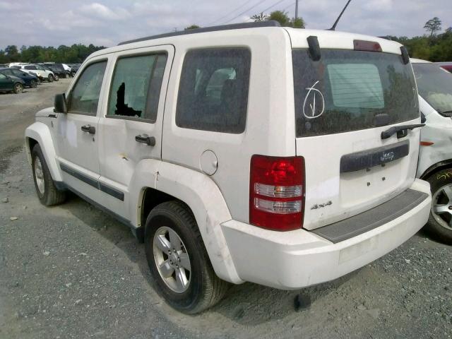 1J8GN28K39W517538 - 2009 JEEP LIBERTY SP WHITE photo 3