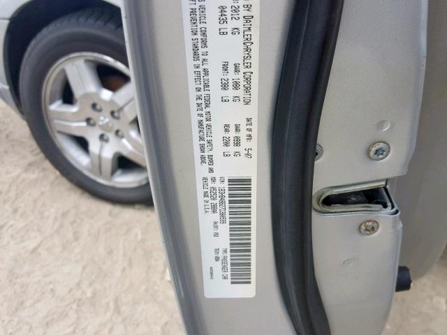 1B3HB48B27D380599 - 2007 DODGE CALIBER SX SILVER photo 10