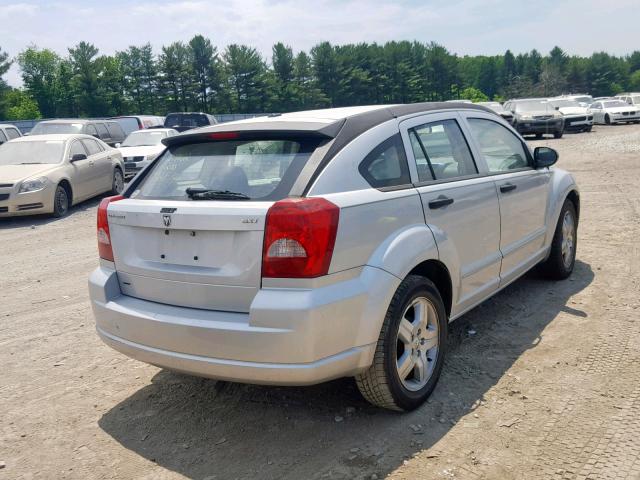 1B3HB48B27D380599 - 2007 DODGE CALIBER SX SILVER photo 4