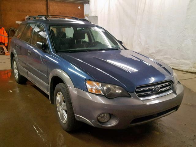 4S4BP61C956325262 - 2005 SUBARU LEGACY OUT BLUE photo 1