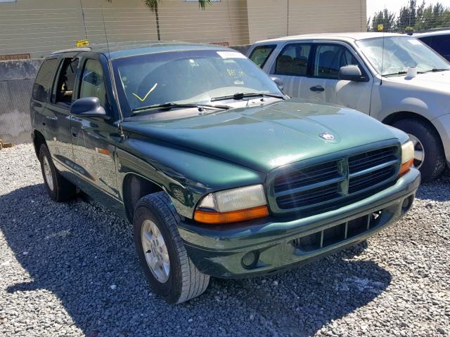 1B4HR38N62F110929 - 2002 DODGE DURANGO SP GREEN photo 1