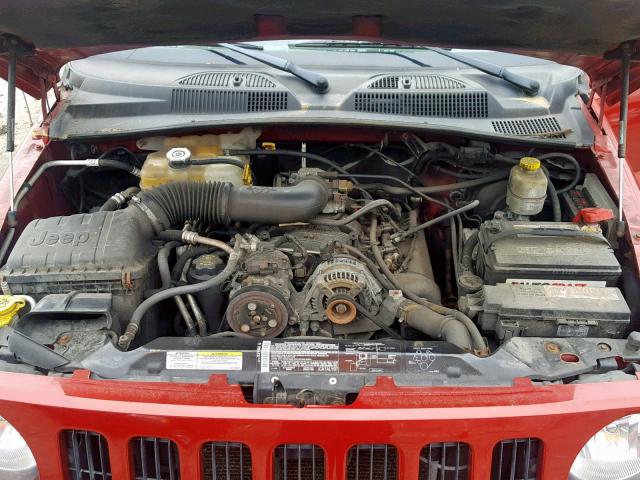 1J4GL38K35W666281 - 2005 JEEP LIBERTY RE RED photo 7