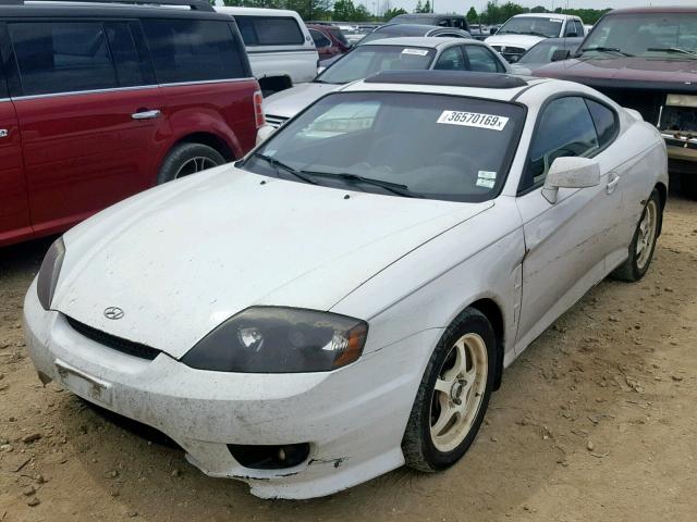 KMHHM65D96U203973 - 2006 HYUNDAI TIBURON GS WHITE photo 2