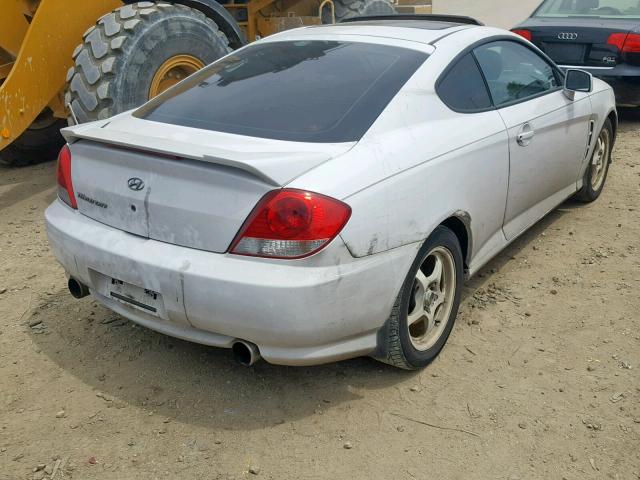 KMHHM65D96U203973 - 2006 HYUNDAI TIBURON GS WHITE photo 4