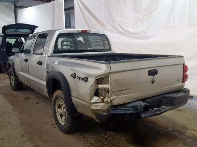 1D7HW28K57S147633 - 2007 DODGE DAKOTA QUA SILVER photo 3