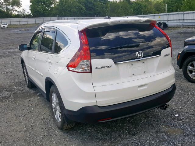 5J6RM4H77DL024007 - 2013 HONDA CR-V EXL WHITE photo 3