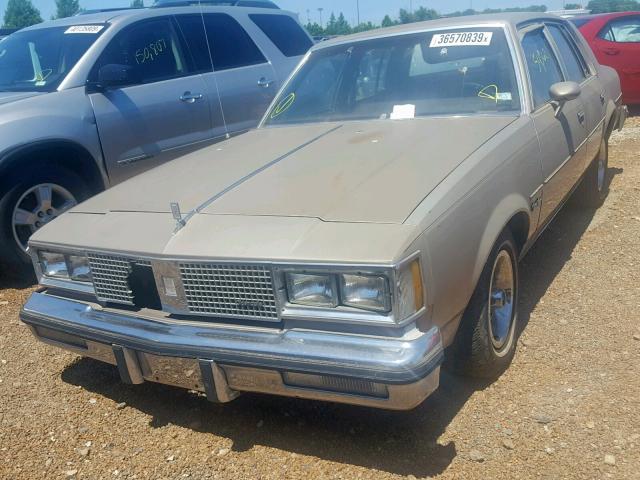 1G3AR69A9DM319727 - 1983 OLDSMOBILE CUTLASS SU SILVER photo 2