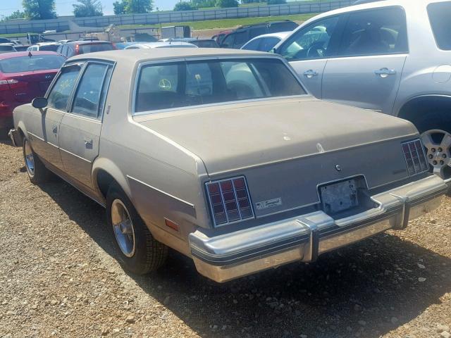 1G3AR69A9DM319727 - 1983 OLDSMOBILE CUTLASS SU SILVER photo 3