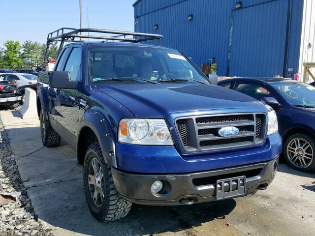 1FTPX14558FB06488 - 2008 FORD F150 BLUE photo 1