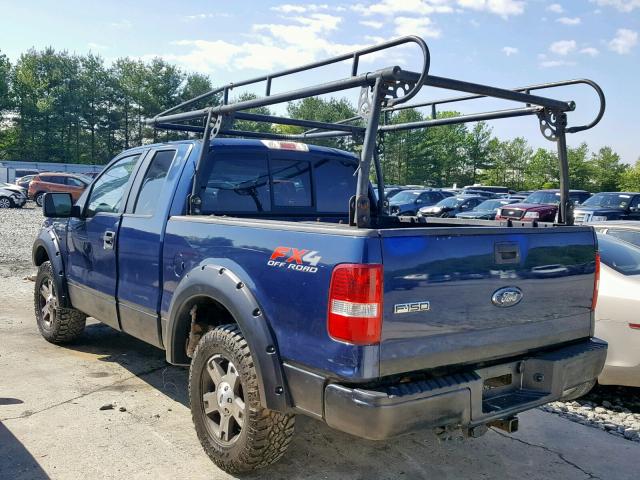 1FTPX14558FB06488 - 2008 FORD F150 BLUE photo 3