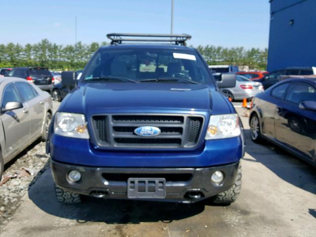 1FTPX14558FB06488 - 2008 FORD F150 BLUE photo 9