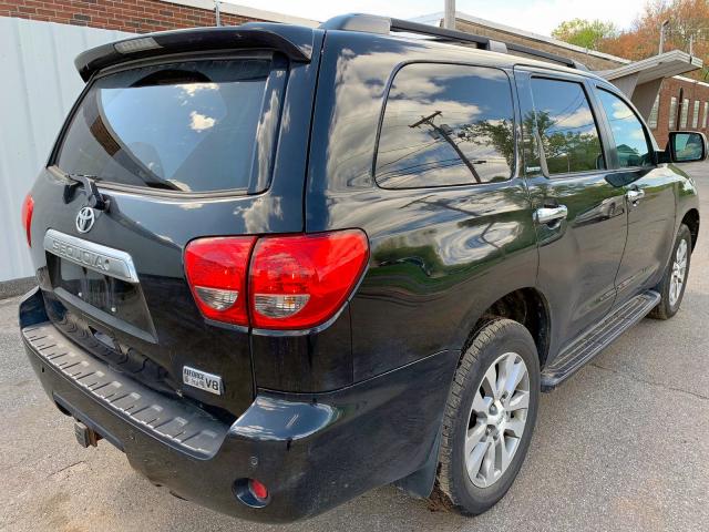 5TDJY5G17BS053528 - 2011 TOYOTA SEQUOIA LI BLACK photo 3