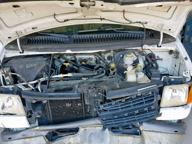 2B7KB31Z01K514075 - 2001 DODGE RAM VAN B3 WHITE photo 7