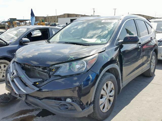 2HKRM3H73DH515484 - 2013 HONDA CR-V EXL BLACK photo 2