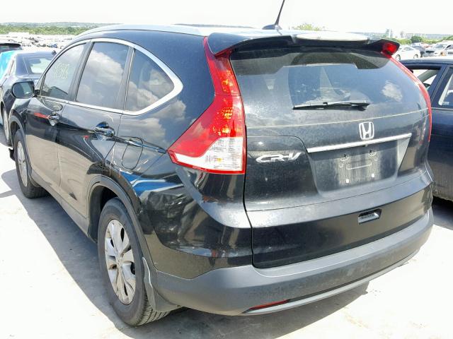 2HKRM3H73DH515484 - 2013 HONDA CR-V EXL BLACK photo 3