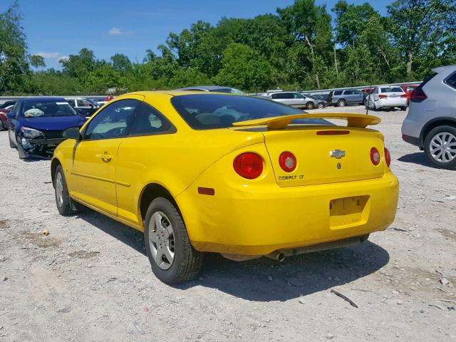 1G1AL18F087206070 - 2008 CHEVROLET COBALT LT YELLOW photo 3