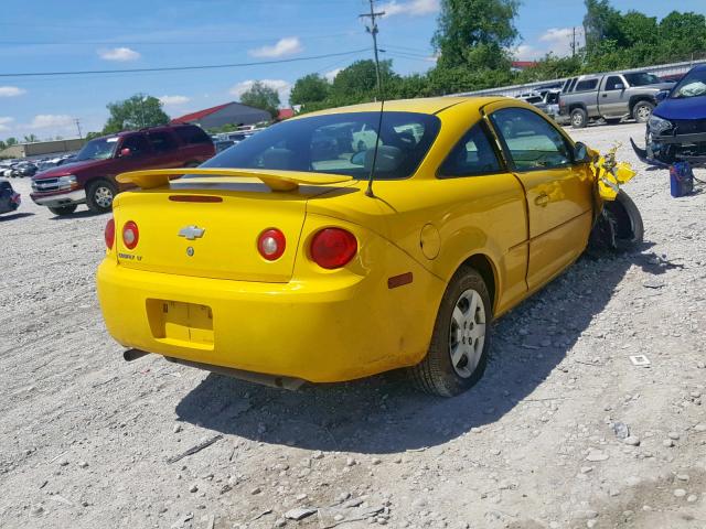 1G1AL18F087206070 - 2008 CHEVROLET COBALT LT YELLOW photo 4