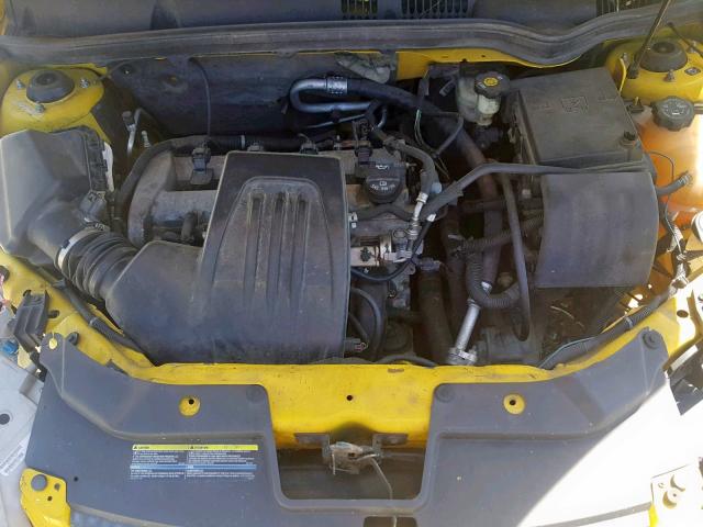 1G1AL18F087206070 - 2008 CHEVROLET COBALT LT YELLOW photo 7