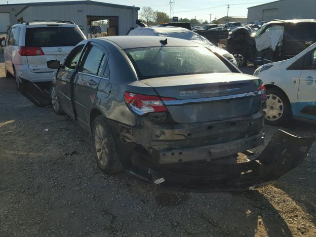 1C3CCBBBXCN160302 - 2012 CHRYSLER 200 TOURIN GRAY photo 3