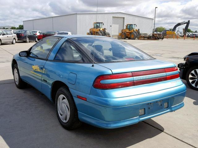 4A3CF34B3PE080834 - 1993 MITSUBISHI ECLIPSE BLUE photo 3