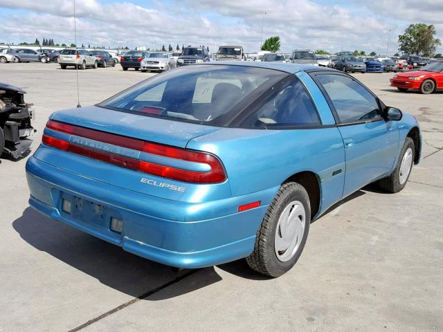 4A3CF34B3PE080834 - 1993 MITSUBISHI ECLIPSE BLUE photo 4